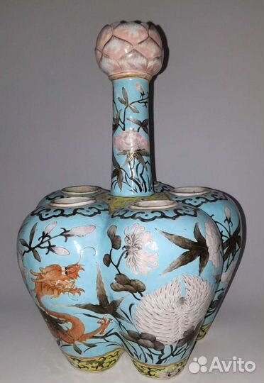 Китайская ваза, Китай XIX век, фарфор, Цяньлун