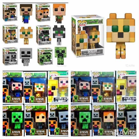 Фигурки героев майнкрафт