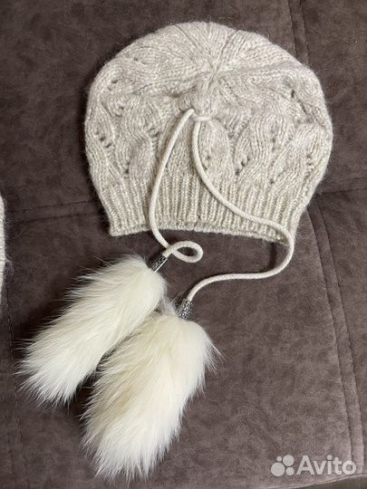 Комплект шапка и шарф (зима)