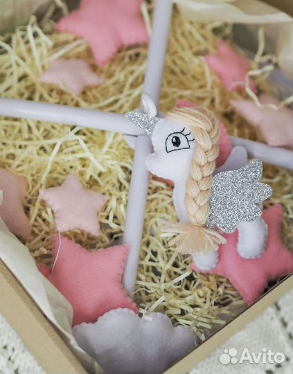 Мобиль в кроватку ручная работа