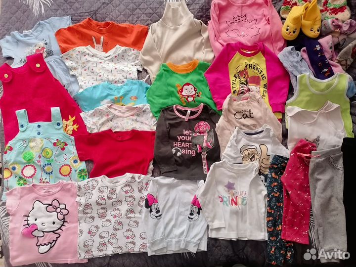 Детские вещи на девочку пакетом 80 86