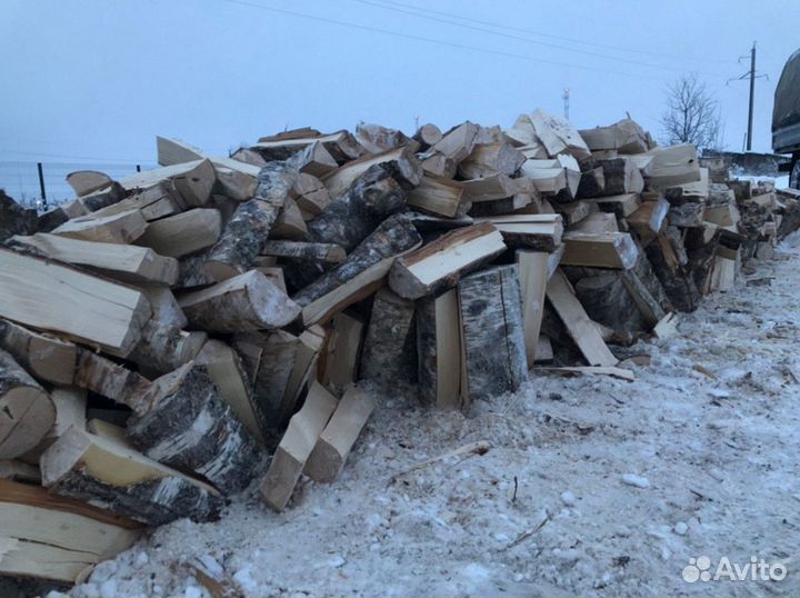 Дрова колотые дуб