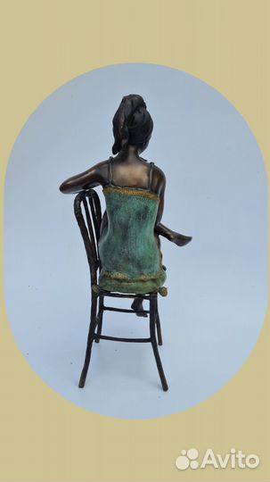 Скульптура бронзовая Италия антиквариат из Европы