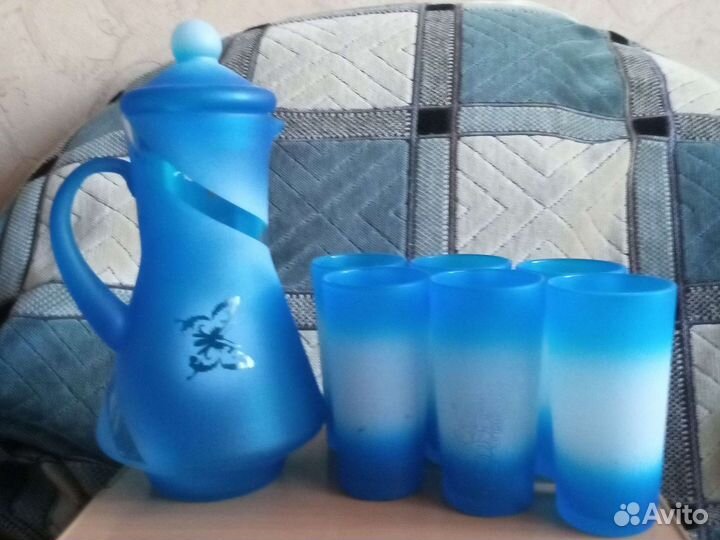 Наборы кушины, стаканы,стопки,поднос