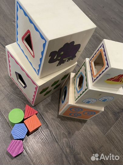 Развивающие деревянные игрушки пакетом