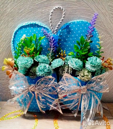 Тапочки для декора и интерьера