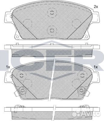 Тормозные колодки передние Opel Zafira C 2011-2019