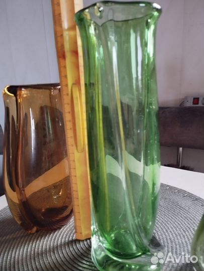Ваза цветное стекло (СССР)