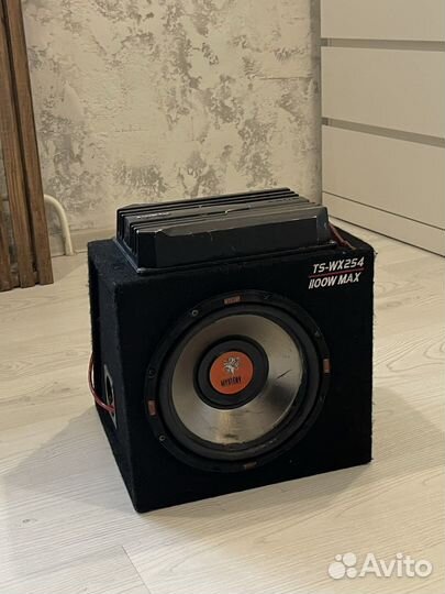 Сабвуфер Mystery и усилитель Sony Xplod 500w