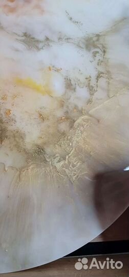 Картина из эпоксидной смолы круг 50 см