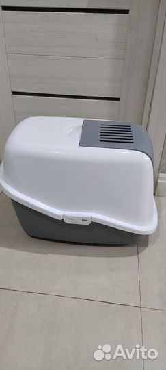 Туалет для кошек Savic Nestor закрытый Белый-Светл