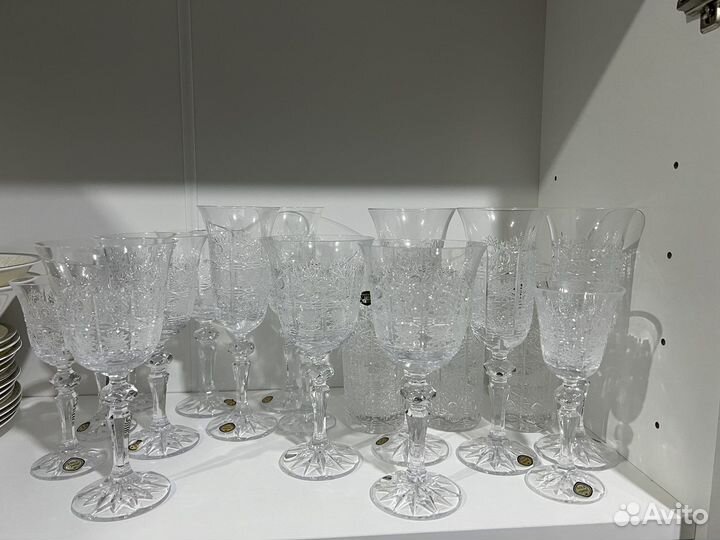 Бокалы хрустальные