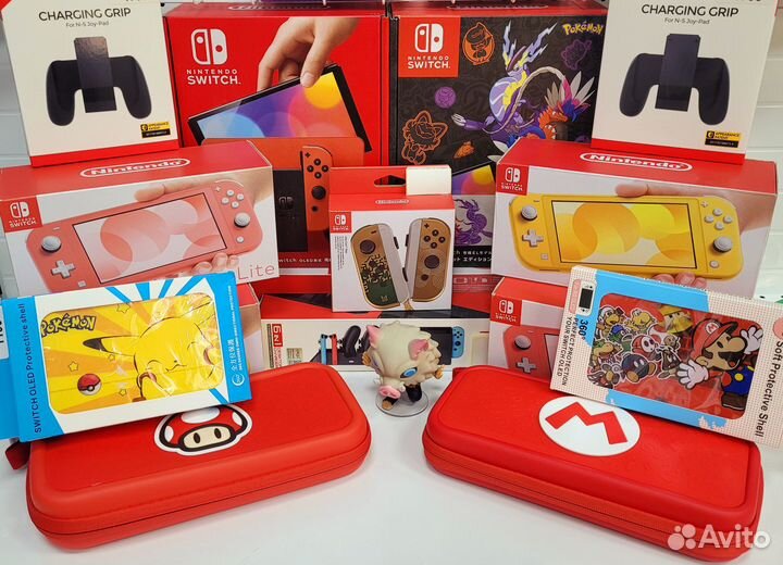 Чехол на nintendo switch lite синий