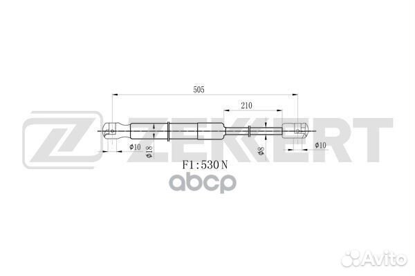 Пружина газовая багажника Ford Focus 98- gf-161