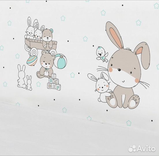 Бортики на детскую кроватку