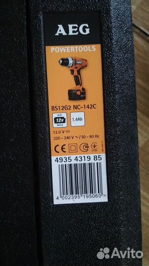 Шуруповерт AEG bs 12g2
