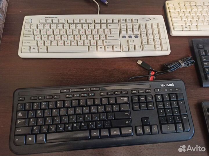 Клавиатура genius, microsoft, hp