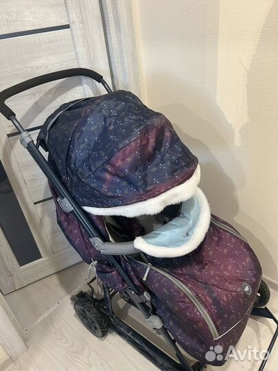 Санки - коляска на больших колесах