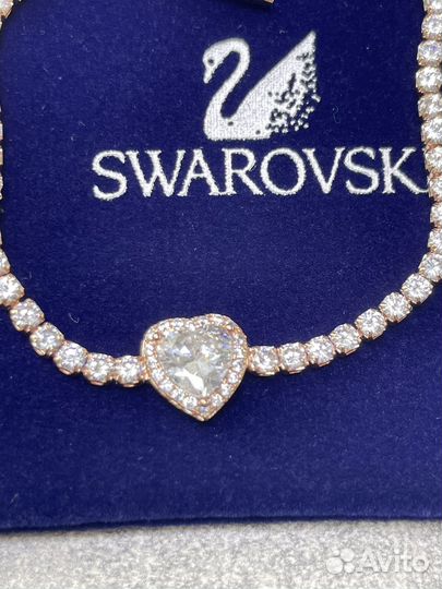 Браслет Сердце с кристаллами Swarovski