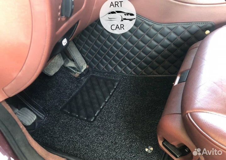 3D ковры из экокожи премиум класса