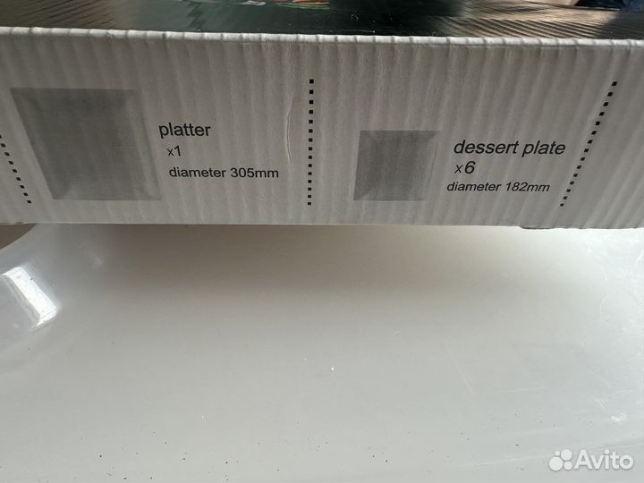 Набор новых тарелок