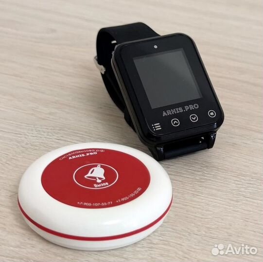 Кнопка вызова официанта персонала и часы Элит