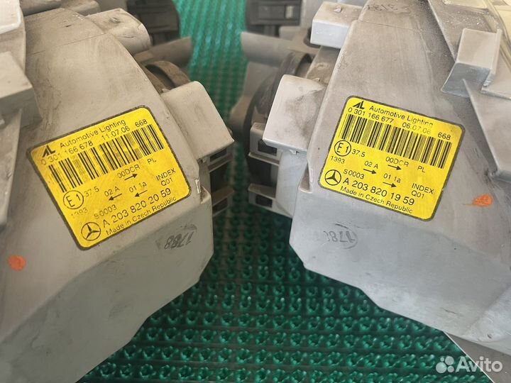 Фары на mercedes w203