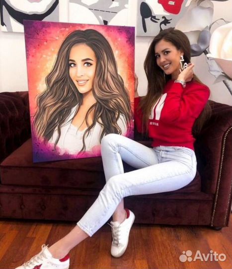 Портрет на холсте 30х40