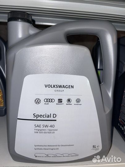 Европа Volkswagen Special D 5W-40 5 л (G052505M4)