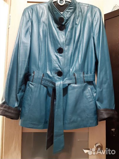 Куртка кожаная женская 54 56