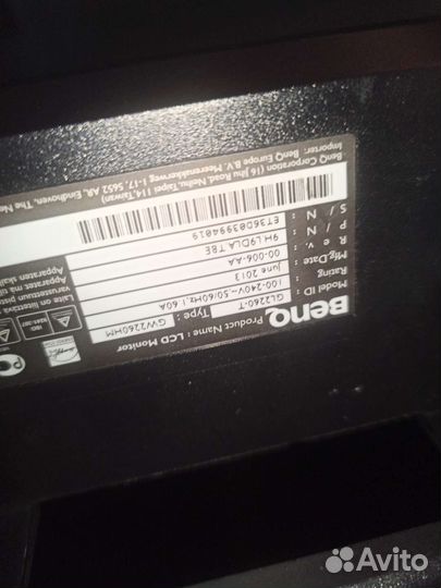 Монитор Benq gl2260t на запчасти + vesa подставка