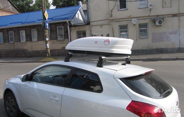 Автобоксы на крышу Ветлан 350 л на Daewoo Korando