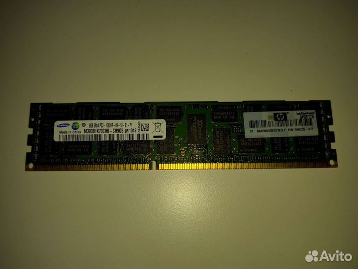 Оперативная память HP ddr3 8 gb серверная