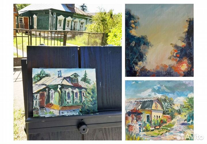 Картина маслом. Этюд маслом. Пейзаж