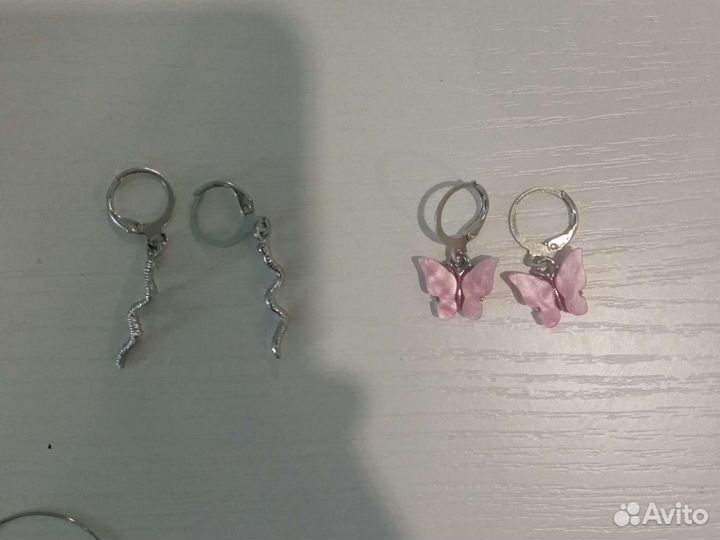 Сережки бижутерия