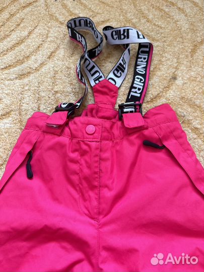 Утепленные брюки 128 для девочки