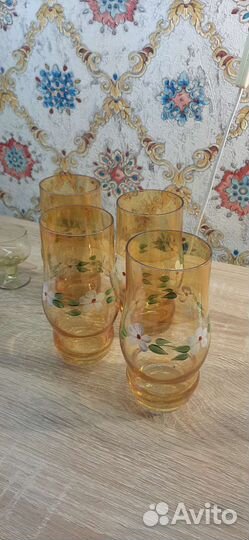 Посуда цветное стекло времен СССР