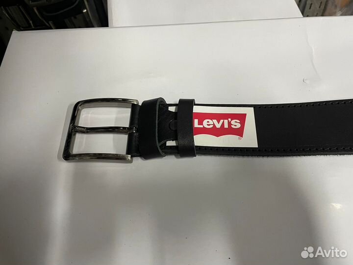 Мужской ремень levis натуральная кожа