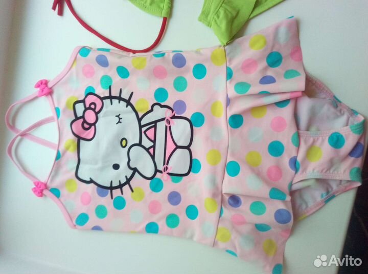 Купальник детский раздельный 3-4г, слитный 6-8лет