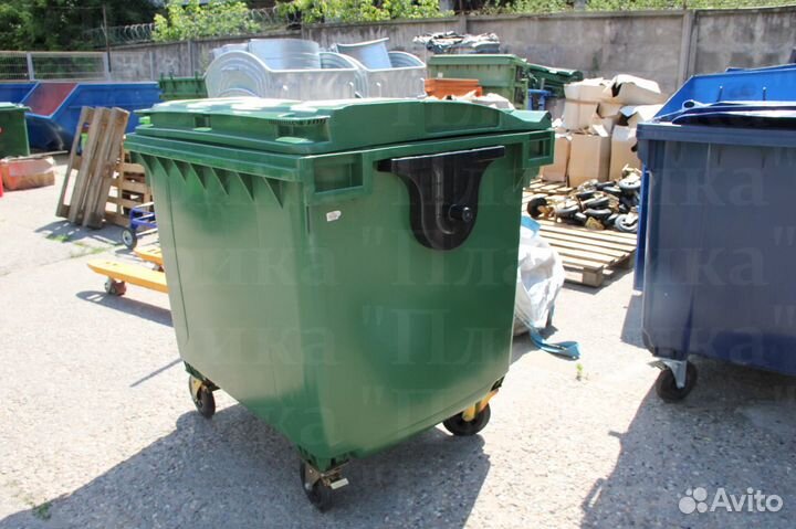 Мусорный пластиковый бак 1100л S2439