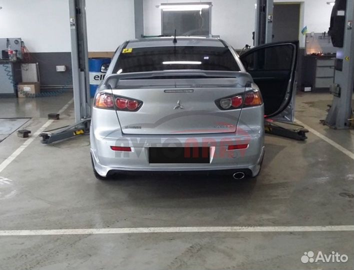 Юбка Zodiak заднего бампера Mitsubishi Lancer 10(Х