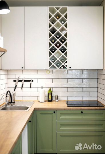 Кухонный гарнитур угловой в потолок на заказ