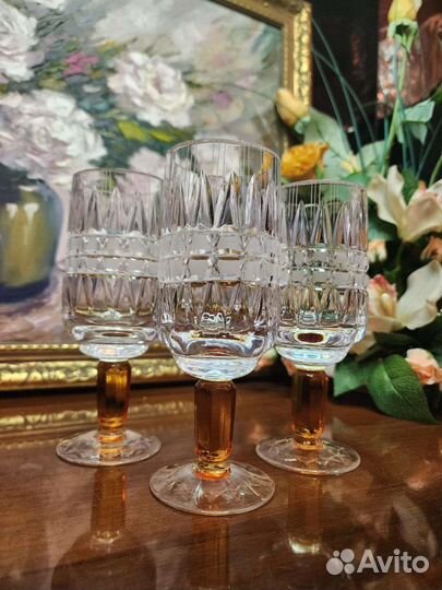 Фужеры олимпийские,Хрусталь, Винтаж
