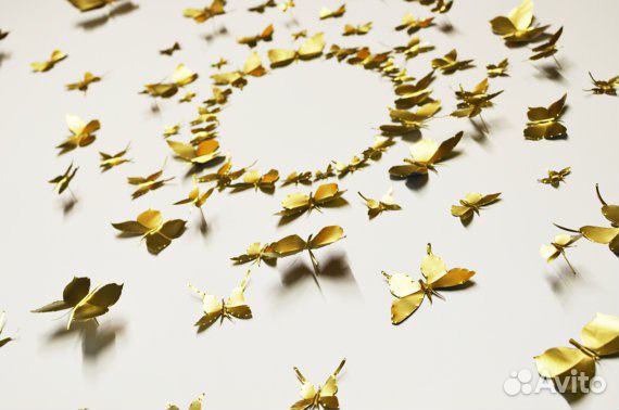 3D бабочки для декора стен - все города