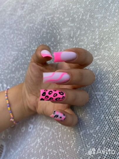 Маникюр гель лак наращивание