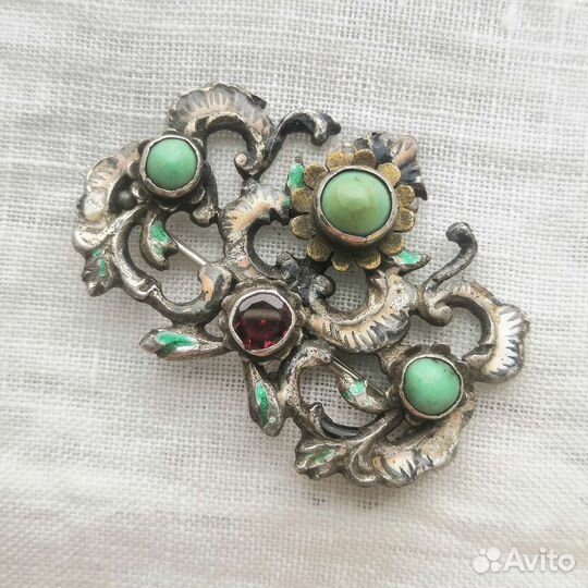 Антикварная брошь Австро-Венгрия