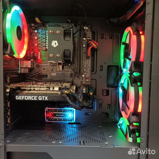 Мощный новый игровой компьютер Ryzen 5 5500 16 gb