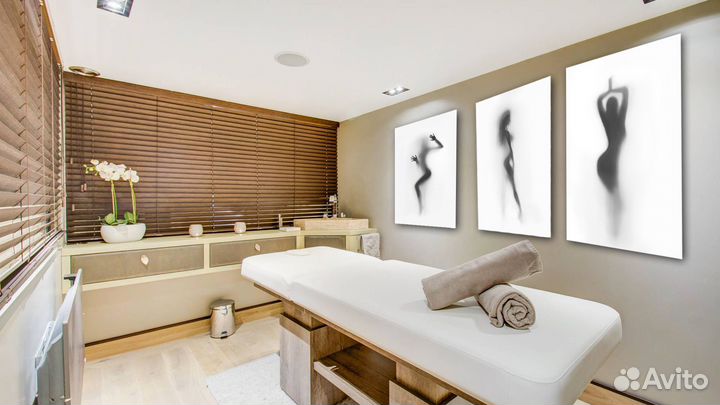 Триптих Силуэты девушек