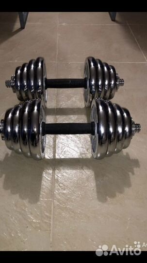 Хромированные гантели