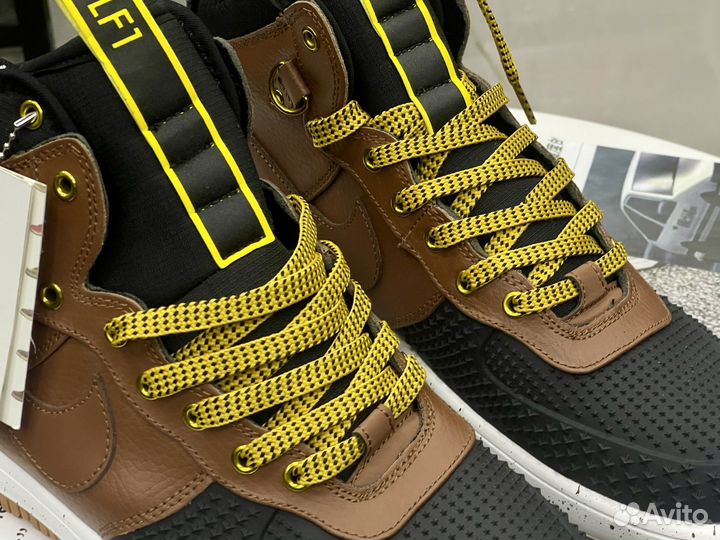 Кроссовки Nike Lunar Force 1 Duckboot Коричневые